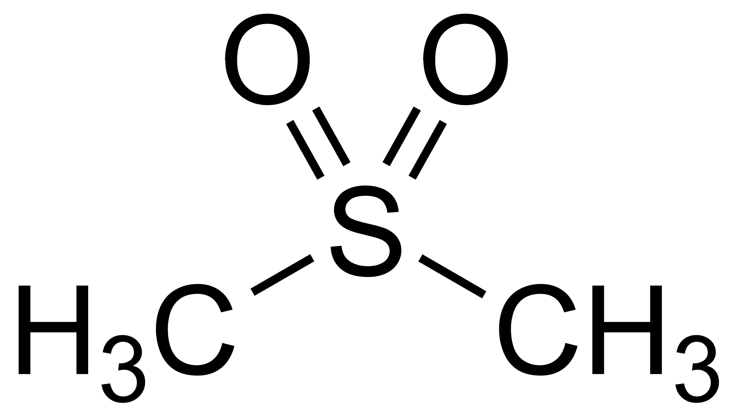 Methylsulfonylmethan MSM Strukturformel